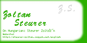 zoltan steurer business card